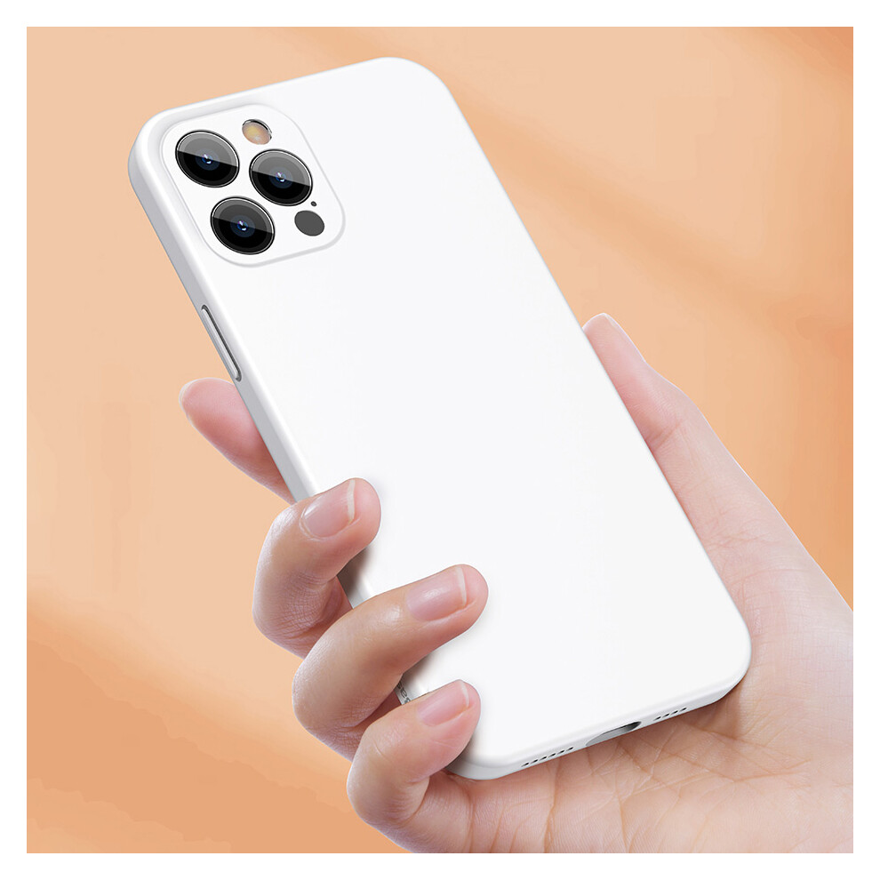 Baseus For Iphone 12 Case Dirtproof Anti Fingerprint Shockproof With Lens Protector Liquid Silicone Protective Case 6900074879110