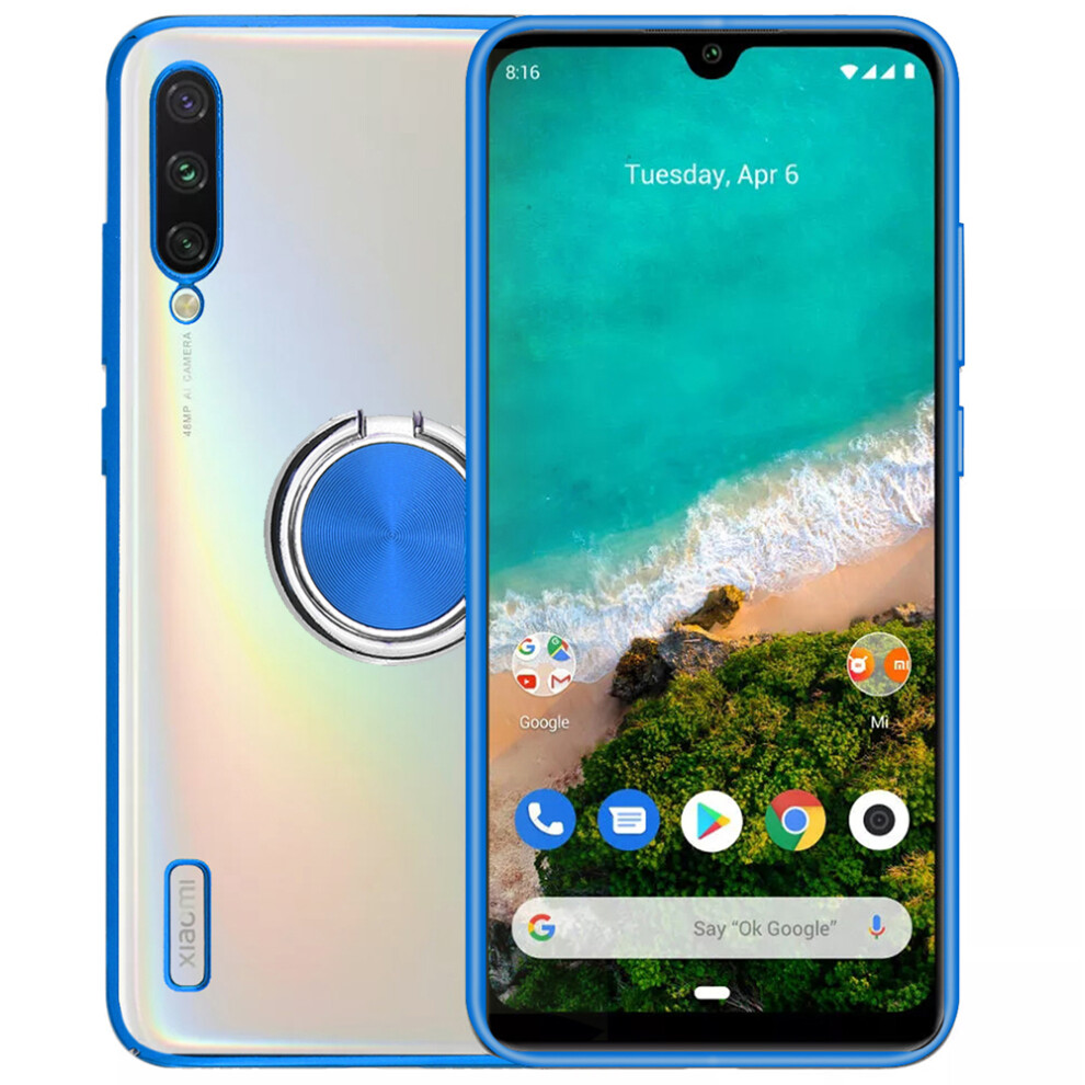 Bakeey Plating Transparent Ultra Thin With Finger Ring Holder Shockproof Pc Protective Case For Xiaomi Mi9 Mi 9 Lite Xiaomi Mi Cc9 6900062732038