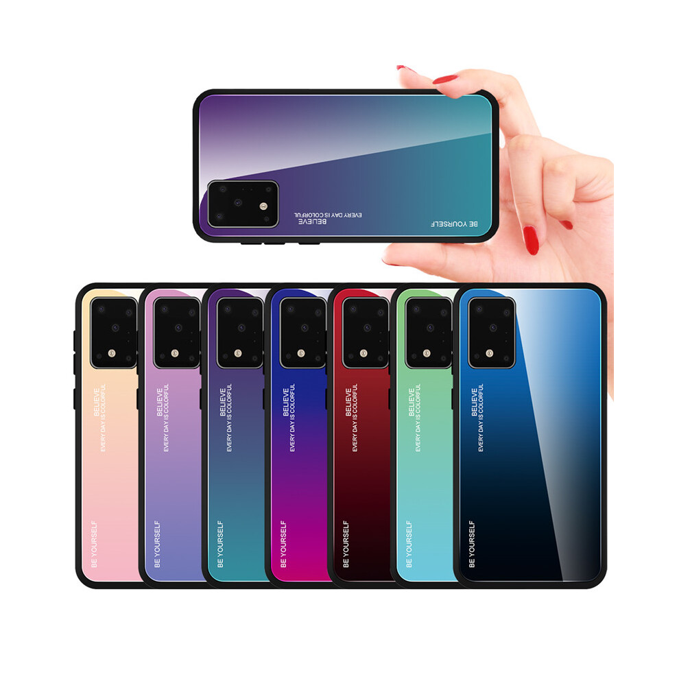 Bakeey Gradient Tempered Glass Protective Case For Samsung Galaxy A50 2019 Scratch Resistant Back Cover 3345535816205