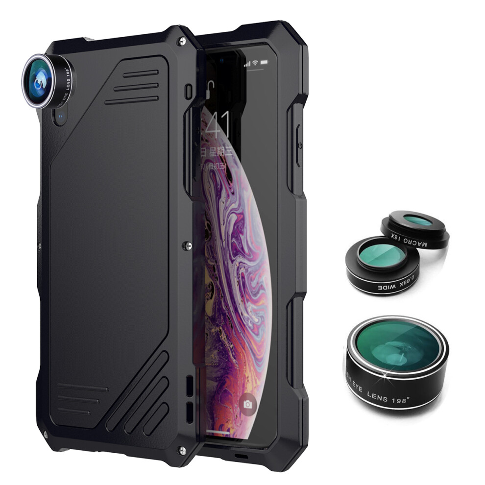 198 Fisheye Lens + 15X Macro Lens + Wide Angle Lens + Ip54 Waterproof Shockproof Protective Case 818260115439