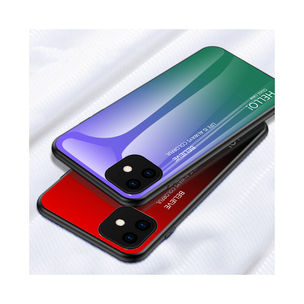 Bakeey Scratch Resistant Gradient Tempered Glass Protective Case For Iphone 11 6.1 Inch 193831180499
