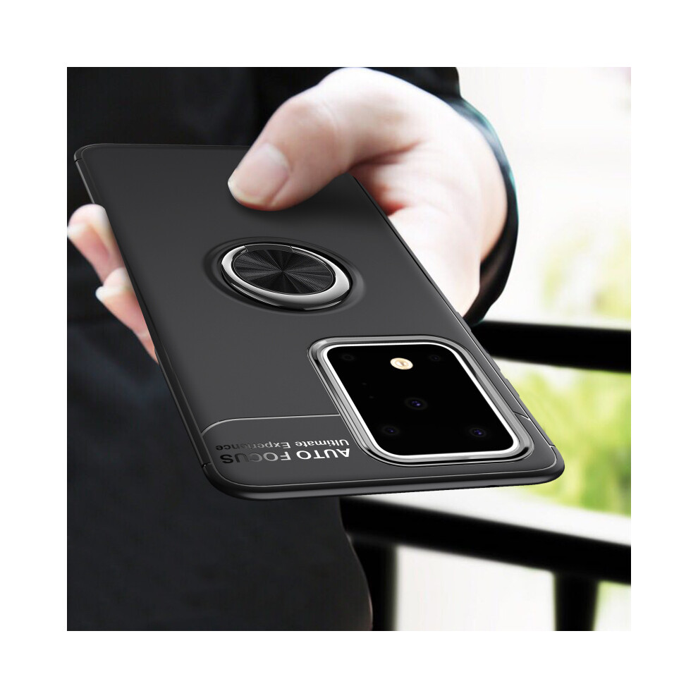 Bakeey 360 Rotating Magnetic Ring Holder Soft Tpu Shockproof Protective Case For Samsung Galaxy A51 2019 3596055714735