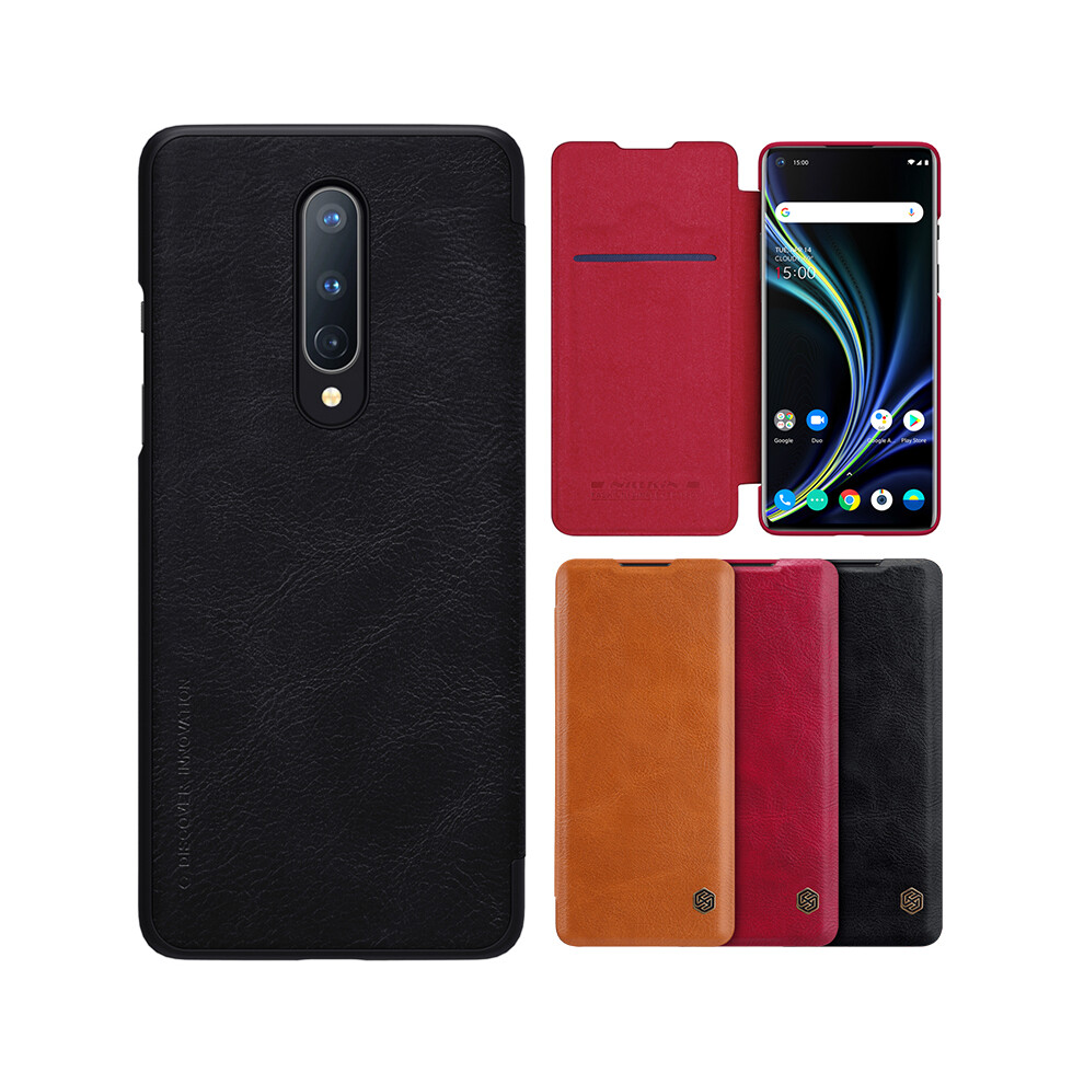 Nillkin Flip Shockproof With Card Slot Holder Full Cover Pu Leather Protective Case For Oneplus 8 614388558161