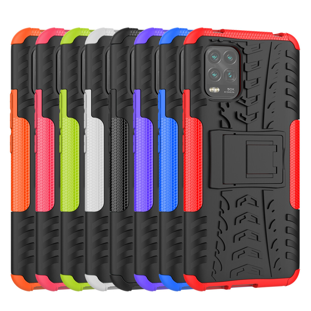Bakeey Armor Shock Proof Hard Pc With Folded Stand Protective Case For Xiaomi Mi 10 Lite 6900073251146