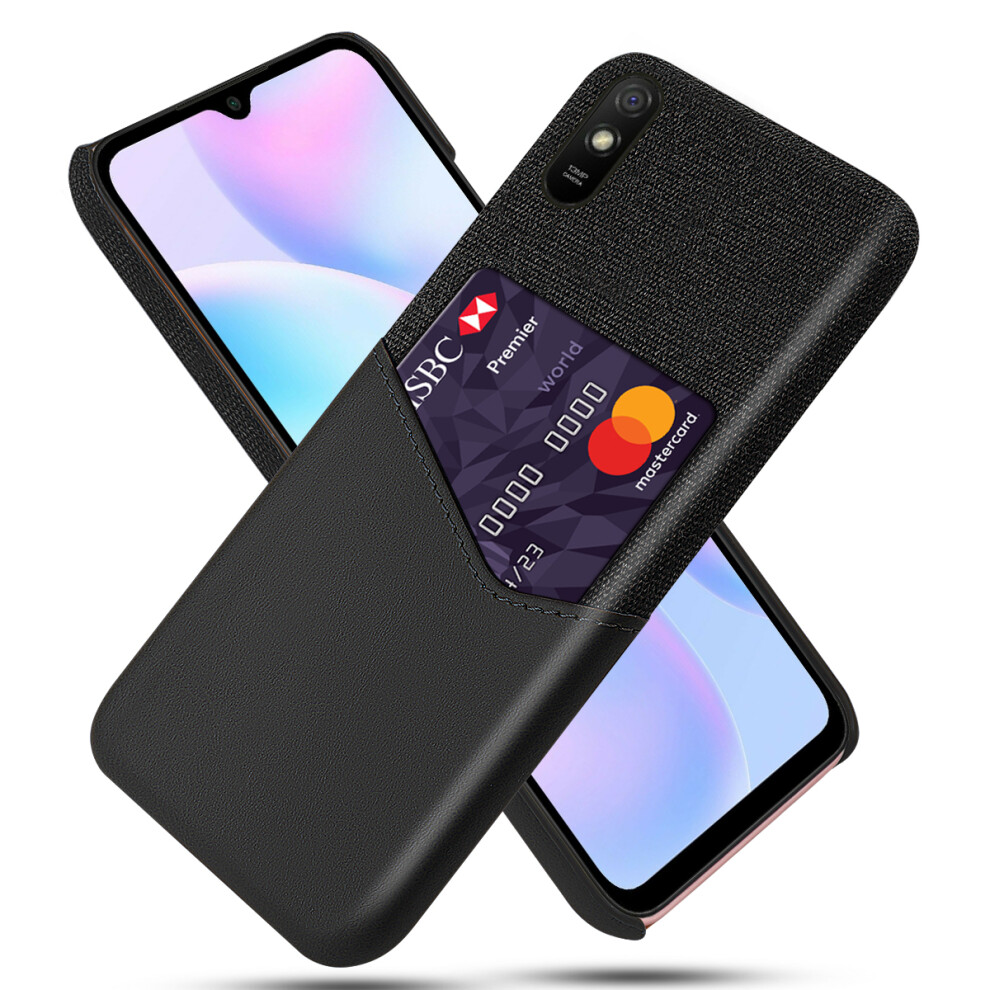 Bakeey For Xiaomi Redmi 9A Case Luxury Pu Leather + Cloth With Card Slot Shockproof Anti Scratch Protective Case 6914232206199
