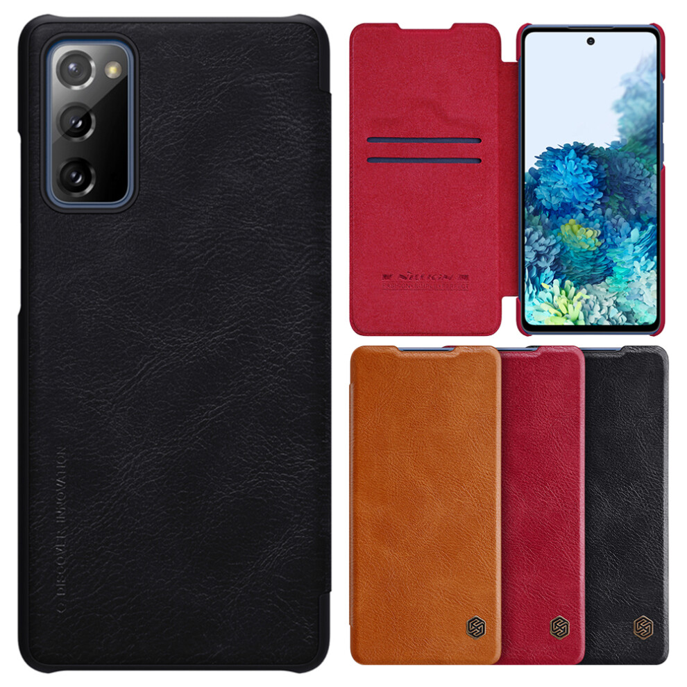 Nillkin For Samsung Galaxy S20 Fe 2020 Case Bumper Flip Shockproof With Card Slot Pu Leather Full Cover Protective Case 6900079678114