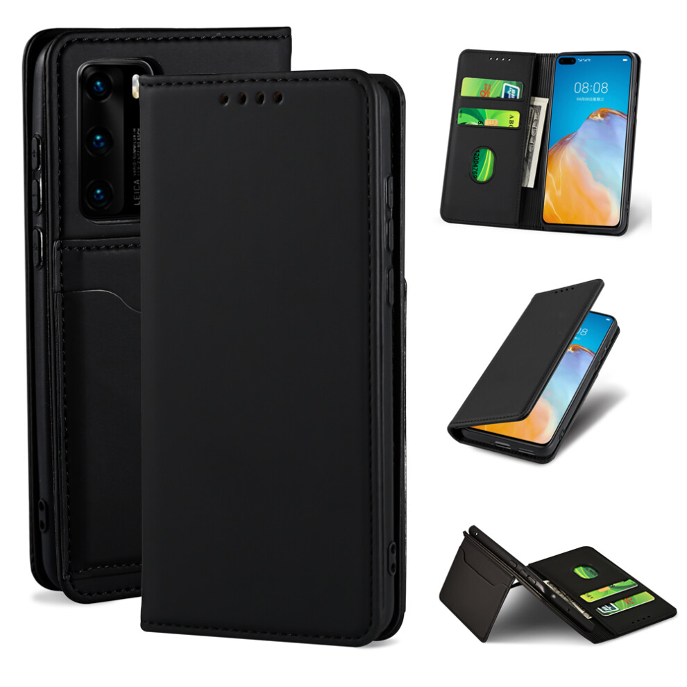 Bakeey For Huawei P40 Case Business Flip Magnetic With Multi Card Slots Wallet Shockproof Pu Leather Protective Case Non Original 8795903586912