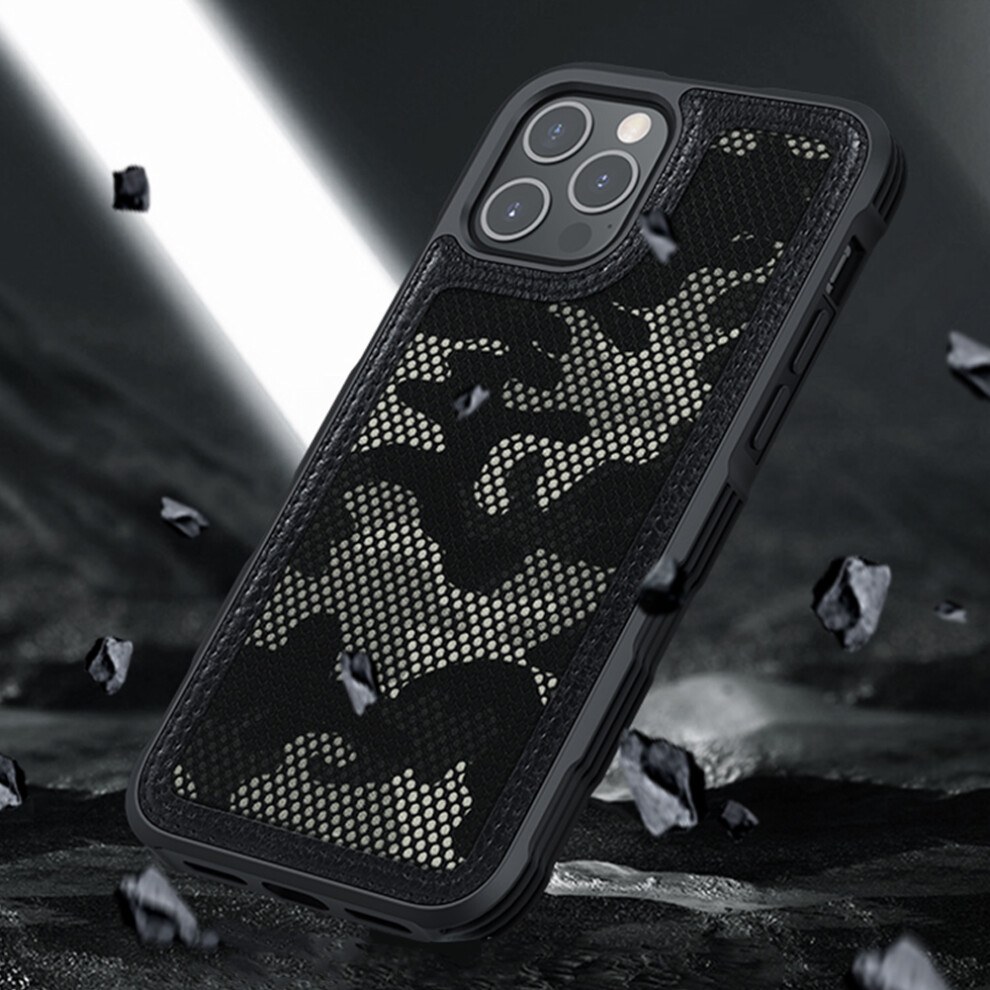 Nillkin For Iphone 12 Pro 12 Case Shockproof Anti Splashing Camouflage Cloth + Pc Protective Case Back Cover 6901251464082