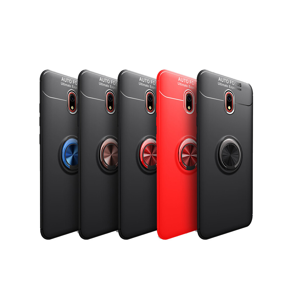 Bakeey Xiaomi Redmi Note 8 Pro 360 Rotating Magnetic Ring Holder Soft Tpu Shockproof Protective Case 6900089688257