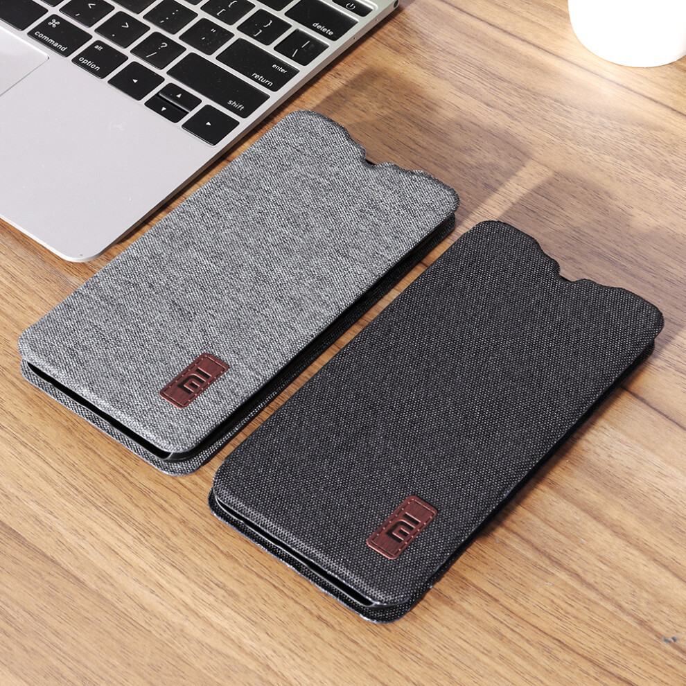 Bakeey Flip Shockproof Fabric Soft Silicone Edge Full Body Protective Case For Xiaomi Redmi Note 8 8488133975525