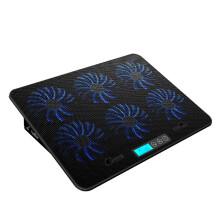 6 Fan Laptop Koelventilator Pad Koeler Stand Externe Ventilator Mat 2 USB Computer Gaming