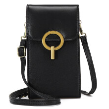 OB OURBAG Mode Lässige Große Kapazität Reißverschluss PU Leder Handy Tasche Aufbewahrung Umhängetasche Schultertasche