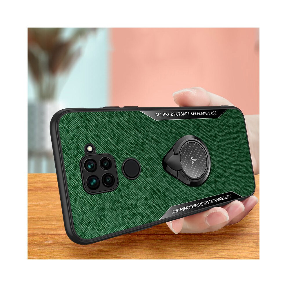 Bakeey Anti Fingerprint Anti Slip With Finger Ring Holder Stand Tpu Protective Case For Xiaomi Redmi Note 9 Redmi 10X 4G 6900074004413