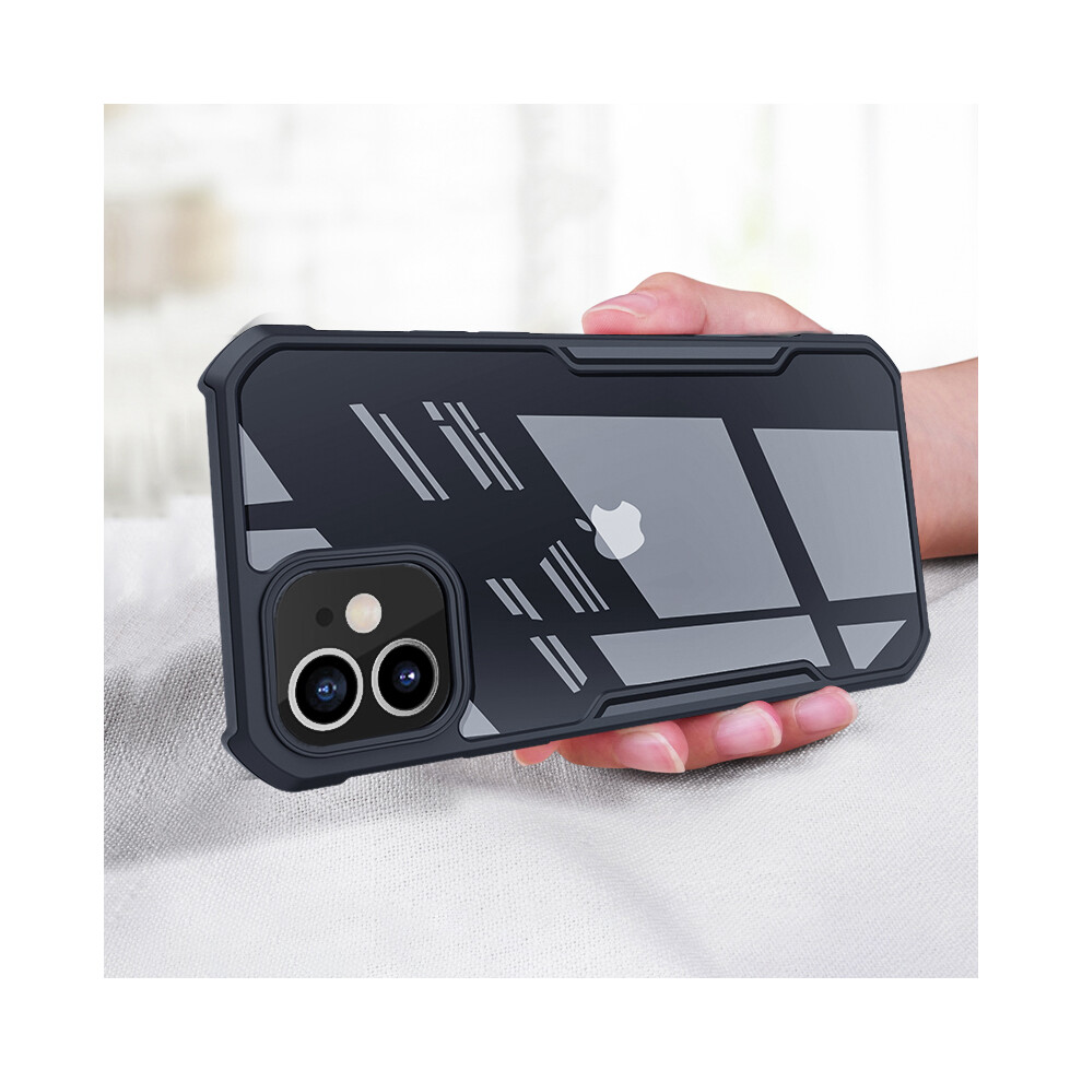Bakeey Armor Shockproof Anti Fingerprint Transparent Hard Acrylic & Soft Tpu Edge Protective Case For Iphone 12 Mini 5.4 Inch 6900062886885