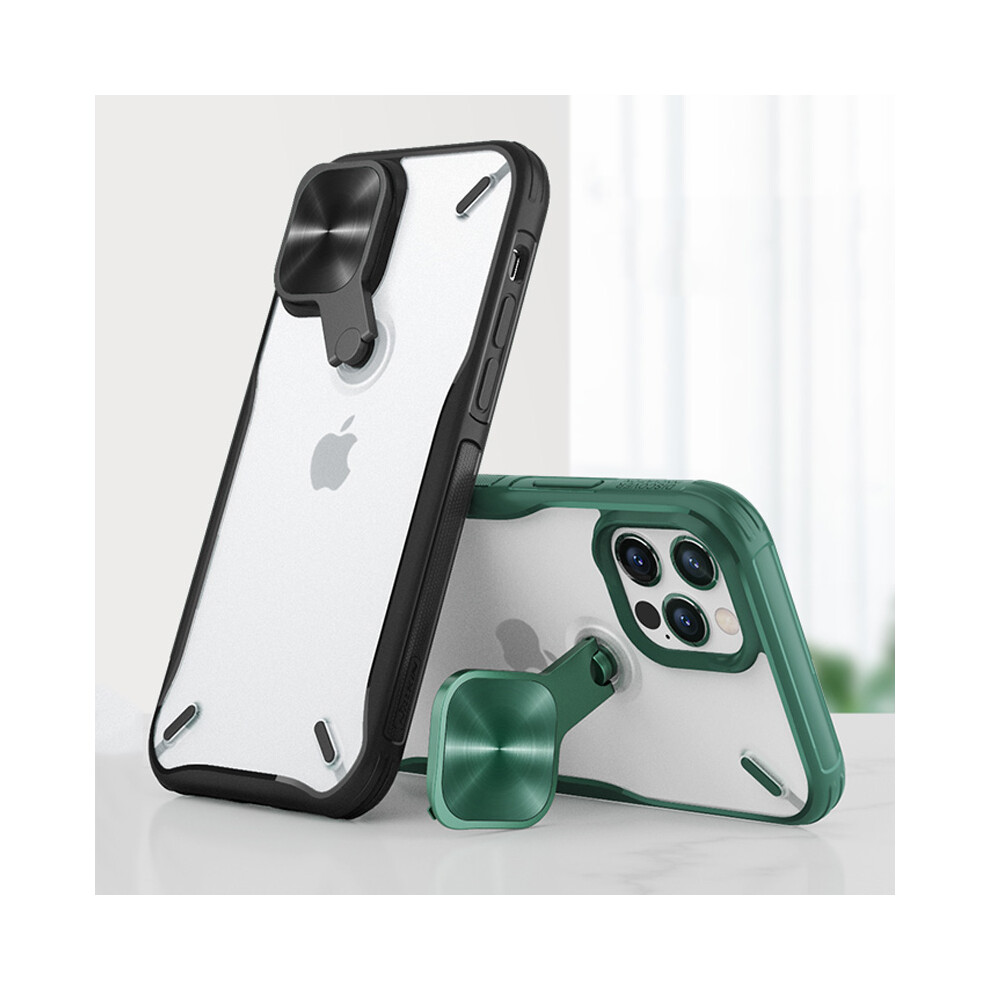 Nillkin For Iphone 13 13 Pro 13 Pro Max Case Bumpers With Lens Cover Stand Translucent Shockproof Anti Scratch Non Tpu + Pc Protective Case Yellow 6903925155616