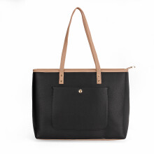 Borsa da donna in PU pelle impermeabile e resistente agli urti di grande capacità per Macbook da 15.6 pollici