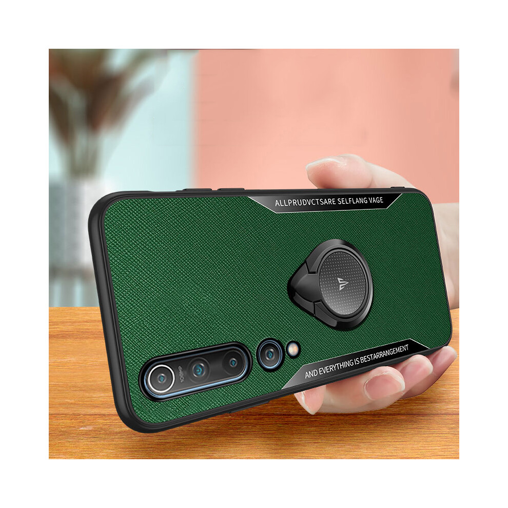 Bakeey Anti Fingerprint Anti Slip Magnetic Adsorption With Finger Ring Holder Stand Tpu Protective Case For Xiaomi Mi 10 Xiaomi Mi 10 Pro 6900073928772