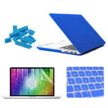 ENKAY Copertura Tastiera Matte Shell Pellicola per Schermo Set di Tappi Antipolvere per Macbook Pro Retina 15.4