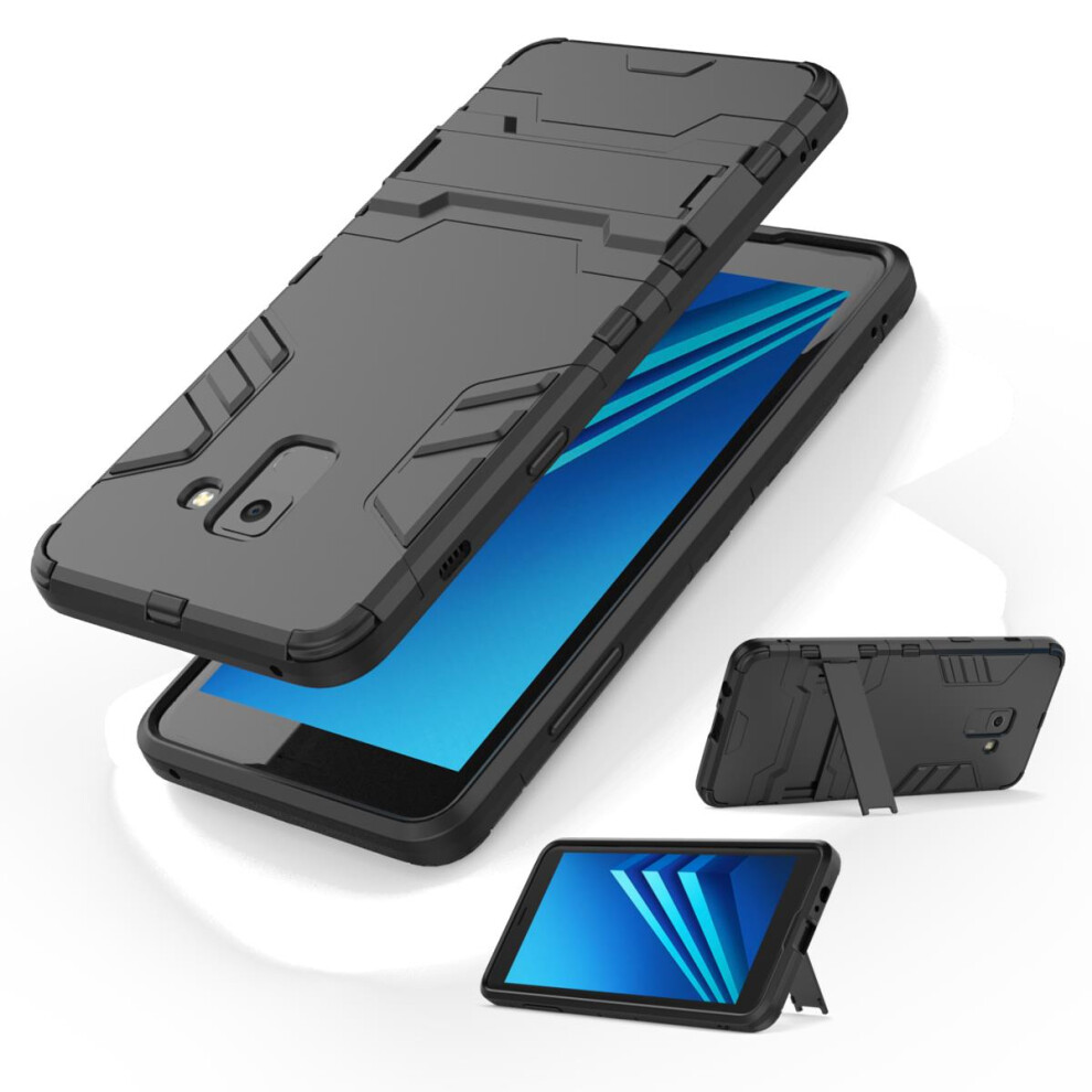 Bakeey 2 Zoll 1 RüStungs - Kickstand - Hart - Stk. - Schutzcase FüR Samsung Galaxy A8 Plus 2018-image