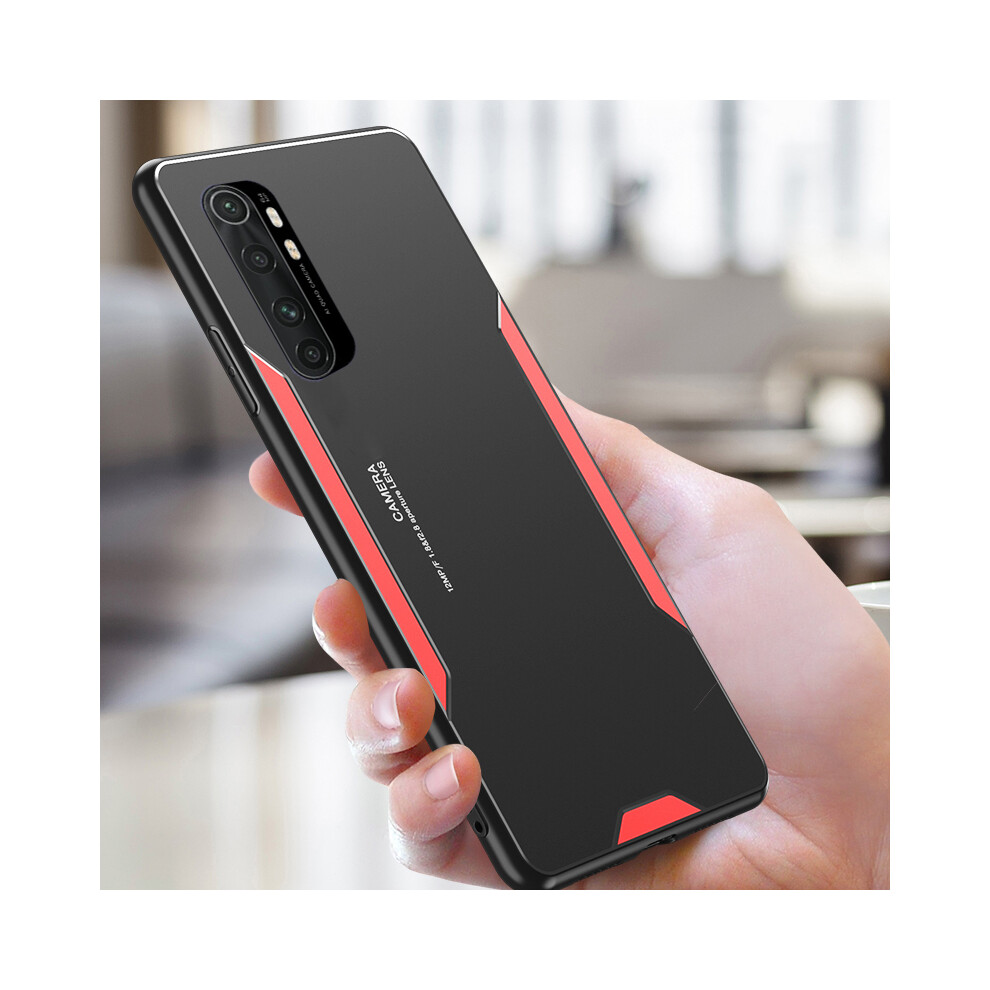 Bakeey For Xiaomi Mi Note 10 Lite Case Matte Metal + Tpu Edge Shockproof Anti Fingerprint Protective Case Back Cover 6914217189660