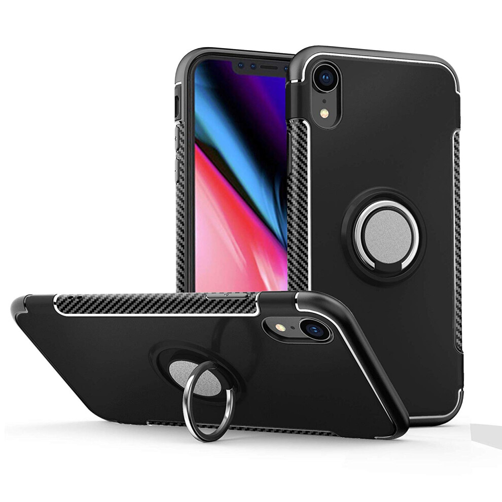 Bakeey Protective Case For Iphone Xr Ring Grip Kickstand Stand Holder Back Cover 3294876850785