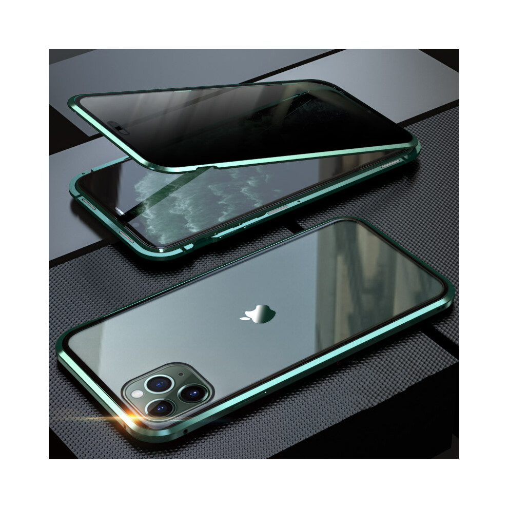Bakeey Anti Peeping Magnetic Adsorption Metal Double Sided Tempered Glass Protective Case For Iphone 11 Pro 5.8 Inch 6912934764573