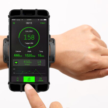 VUP 180 Rotazione Sportiva Corsa Ciclismo Fascia da Polso Regolabile Borsa per Smartphone da 4 a 6 Pollici