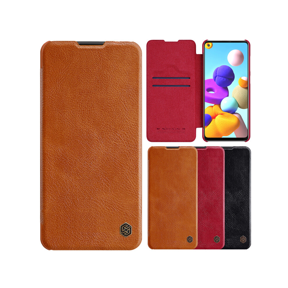 Nillkin For Samsung Galaxy A21s Case Bumper Flip Shockproof With Card Slot Pu Leather Full Cover Protective Case 921468261362