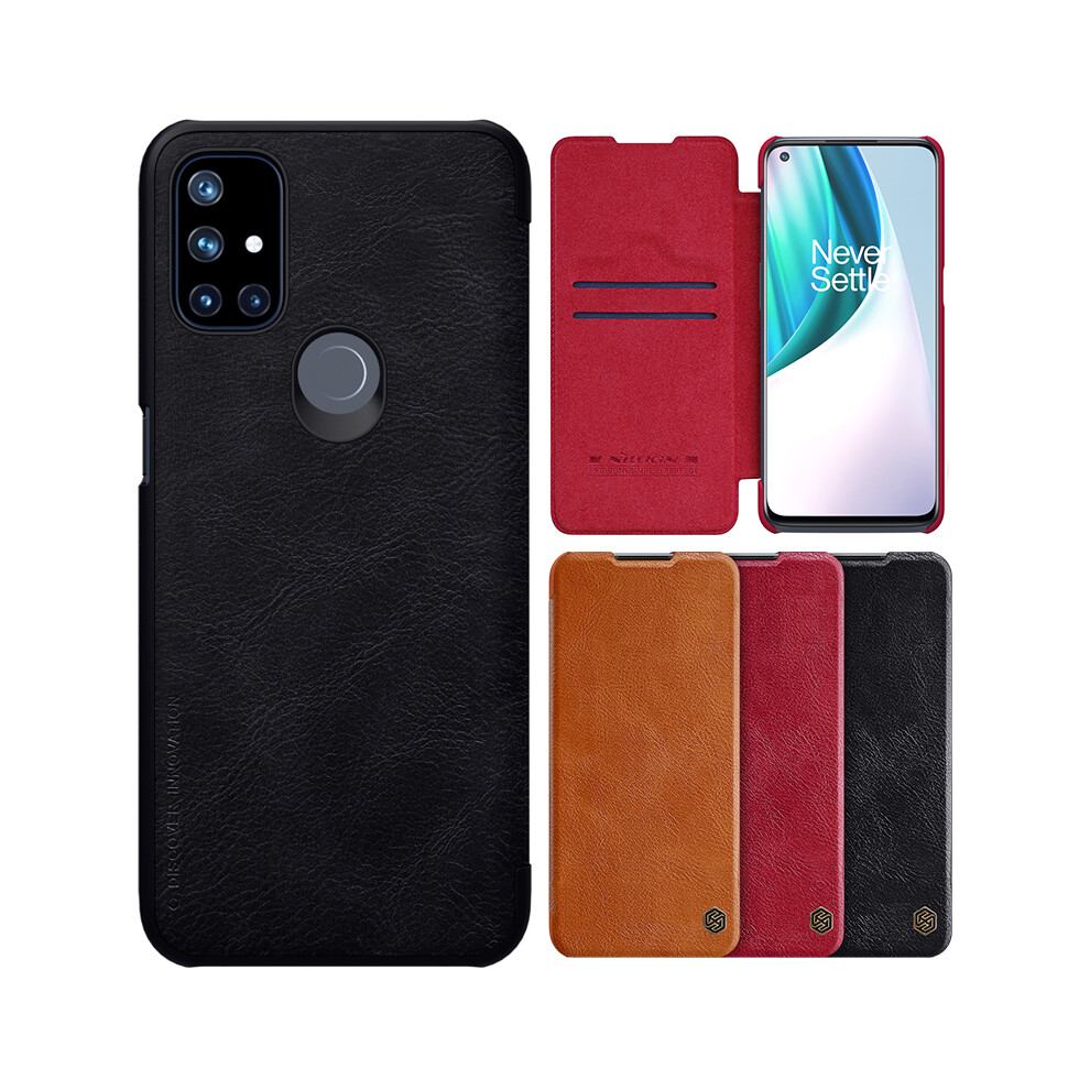 Nillkin For Oneplus Nord N10 5G Case Bumper Flip Shockproof With Card Slot Pu Leather Full Cover Protective Case 6900085516301