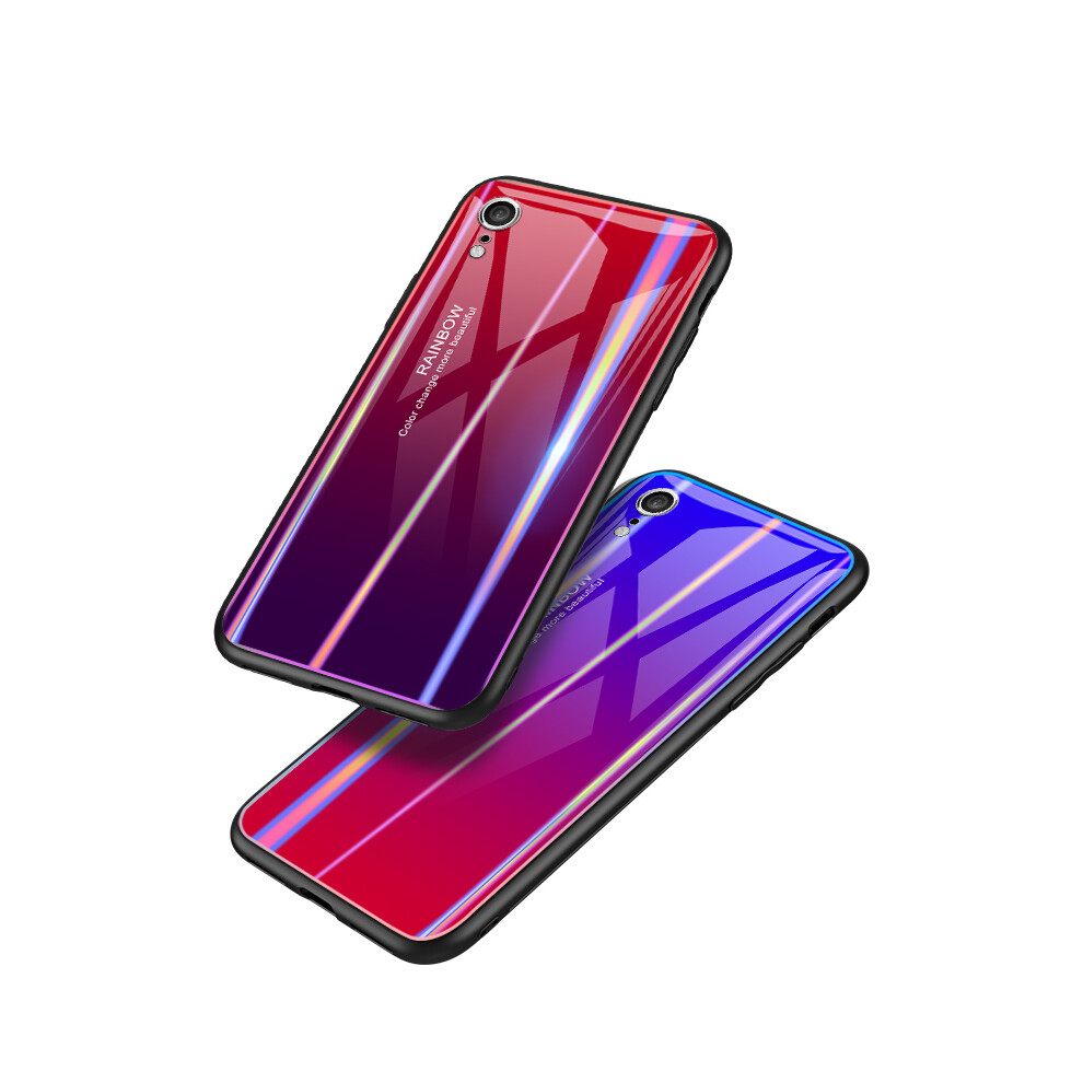 Bakeey Laser Gradient Tempered Glass Protective Case For Iphone Xr Xs Xs Max 6900039000665