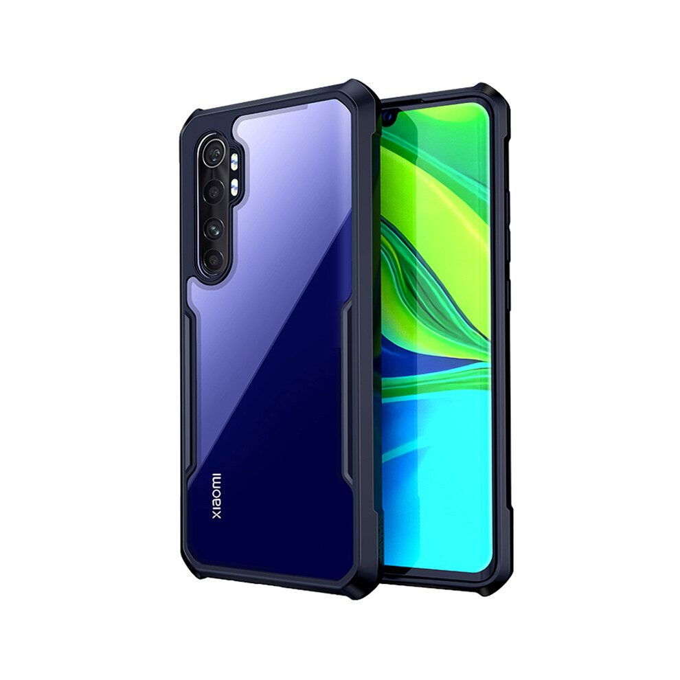 Bakeey For Xiaomi Mi Note 10 Lite Case Armor Shockproof Anti Fingerprint Transparent Hard Acrylic & Soft Tpu Edge Protective Case Non Original 6900070269519