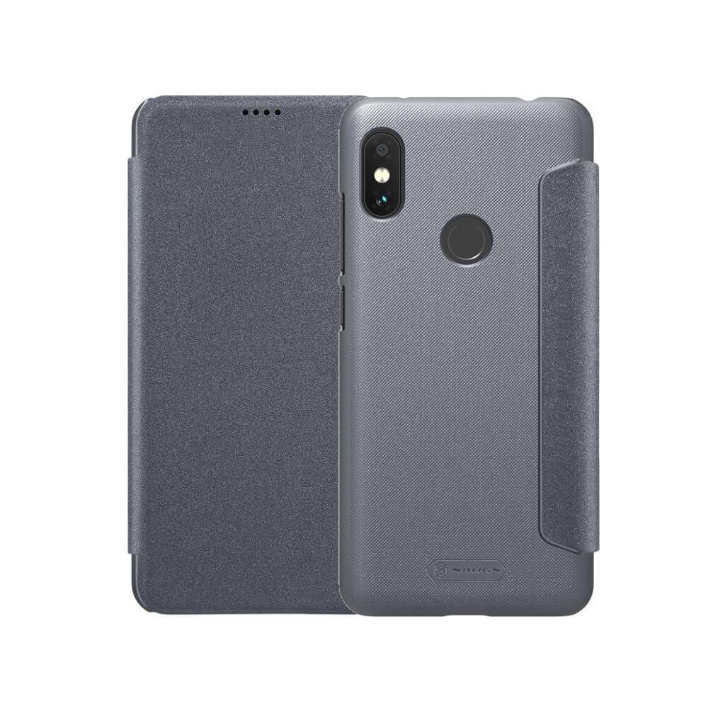 Nillkin Sparkle Flip Smart Sleep Pu Leather Protective Case For Xiaomi Redmi Note 6 Pro 6914214354832