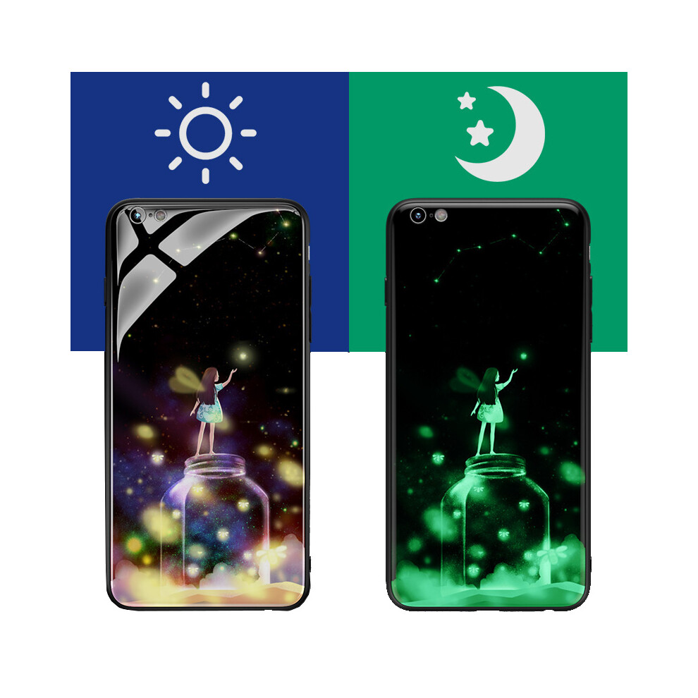 Bakeey 3D Night Luminous Tempered Glass Protective Case For Iphone 6 6S 6900349361708
