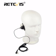 Retevis D forma Soft Ear Hook Earpiece 2Pin PTT Mic Headset per Kenwood per Baofeng UV-5R 888S