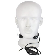 Retevis R-151 1Pin 3.5mm PTT microfono a collo auricolare con tubo d'aria nascosto e auricolare a lento rimbalzo