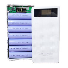 Bakeey Type C 7x18650 Batterij Dubbele USB DIY Power Bank Case Kit Doos voor Smartphone