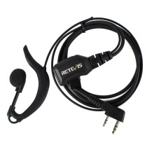 Retevis R-111 PTT Auricolare Microfono Cavo PU Resistente per Kenwood Retevis BAOFENG TYT Radio Walkie Talkie