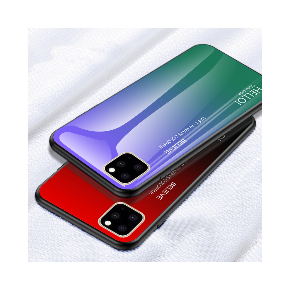 Bakeey Scratch Resistant Gradient Tempered Glass Protective Case For Iphone 11 5.8 Inch 193831165878