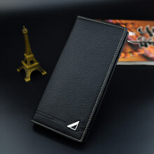 Business Casual Mehrere Taschen Litchi-Muster PU-Leder Herren Geldbörse
