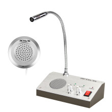 Retevis RT-9908 Dual Way Window Intercom System Bank Counter Interphone Zero-touch For Business Store Bank Station Tickets Window