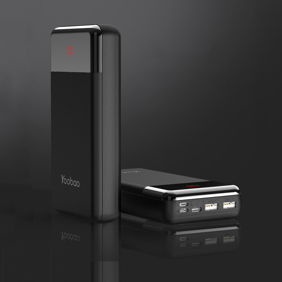 Yoobao Pd20 20000Mah Power Bank Digital Display Three Output Three Input Fast Charging For Iphone Xs 11Pro Xiaomi Mi10 Redmi Note 9S Oneplus 8Pro 6900072844134
