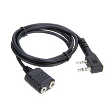 1M K tipo 2 Pin Microfono Auricolare Cavo di Estensione per Accessori Walkie Talkie BaoFeng UV-5R BF-888s