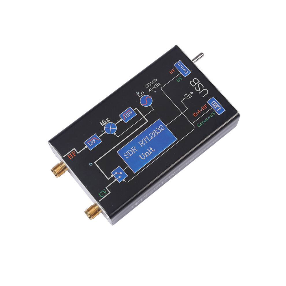 100Khz-1.7Ghz Vhf Uhf Full Band Rtl.sdr+Upconverter Sdr Usb Tuner Receiver Nfm Fm Dsb Lsb Cw 862735223433
