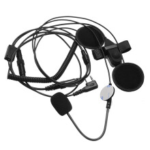 Cuffia per casco motociclistico aperto per radio bidirezionale Kenwood Baofeng Puxing Wouxun Ham
