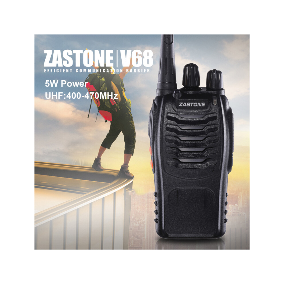 Zastone Zt-V68 Uhf 400-470Mhz Professional Handheld 5W 16Ch Two Way Radio Pmr Cb Walkie Talkie 6900233358746