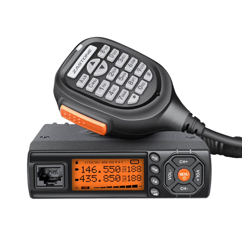 Zastone 218 Two Way Radio Dual Band Vhf Uhf Mobile Car Radio Transceiver 25W Mini Cb Radio Station 6268466068079