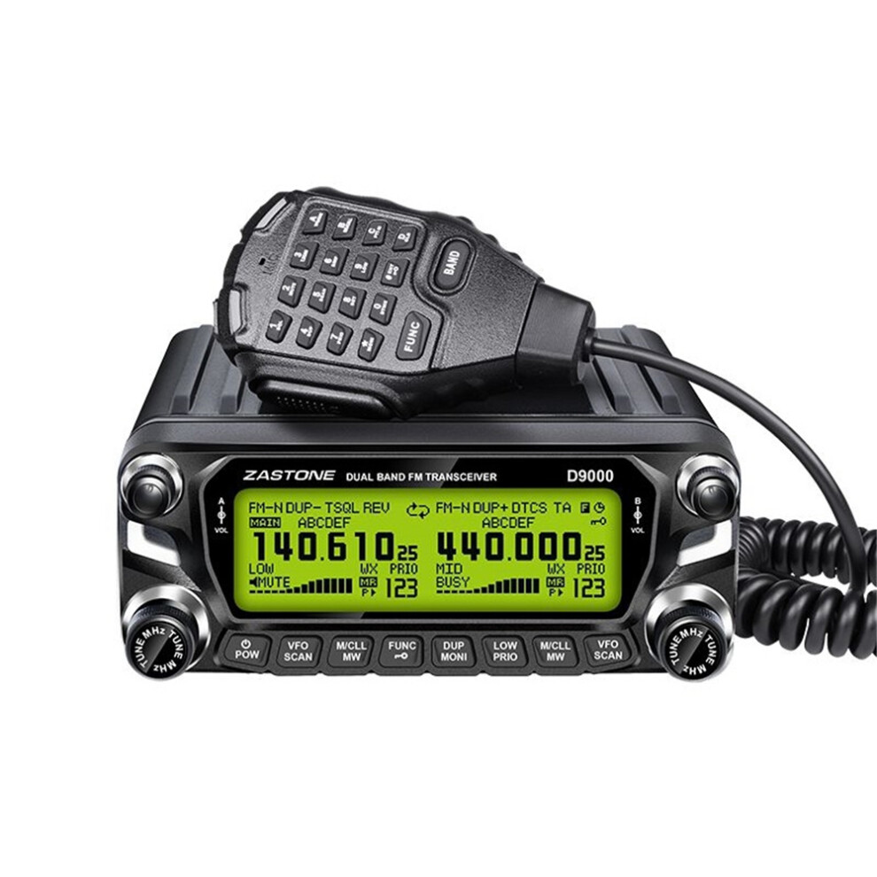 Zastone D9000 Radio Transceiver 512 Channels Ham 50W 136-174Mhz 400-520Mhz Car Walkie Talkie Mobile 6901250335048