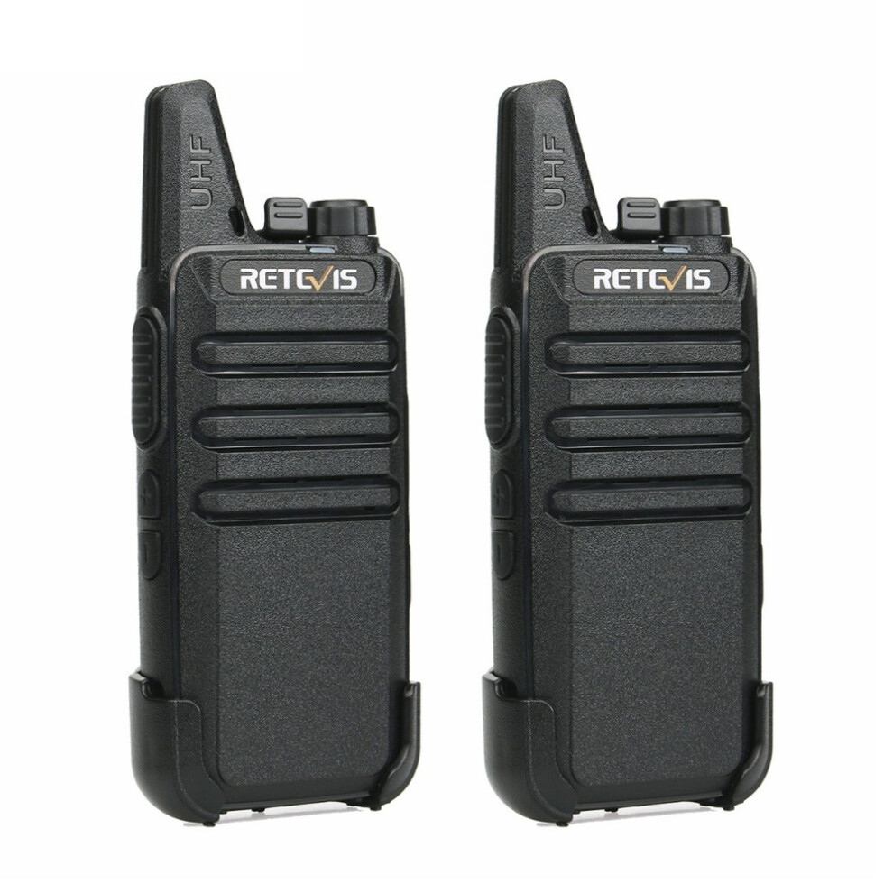 2Pcs Retevis Rt22 Walkie Talkie Mini Transceiver Uhf 2W Vox Ctcss Dcs Usb Charging Two Way Radio Communicator 3345535656184