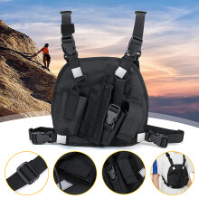 Borse zaino con imbracatura per tasca sul petto per walkie talkie in nylon