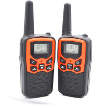 2 Pezzi di walkie talkie impermeabili 400-470MHz 22CH a trasmissione vocale fino a 8KM con torcia radio bidirezionale 10 toni di chiamata